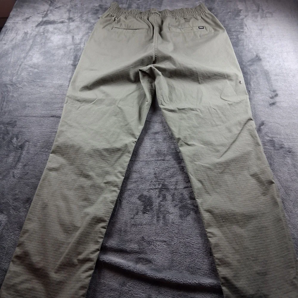 Prana Zion Ripstop Jogger Pants Medium Olive Green Drawstring Hiking‎ Outdoor